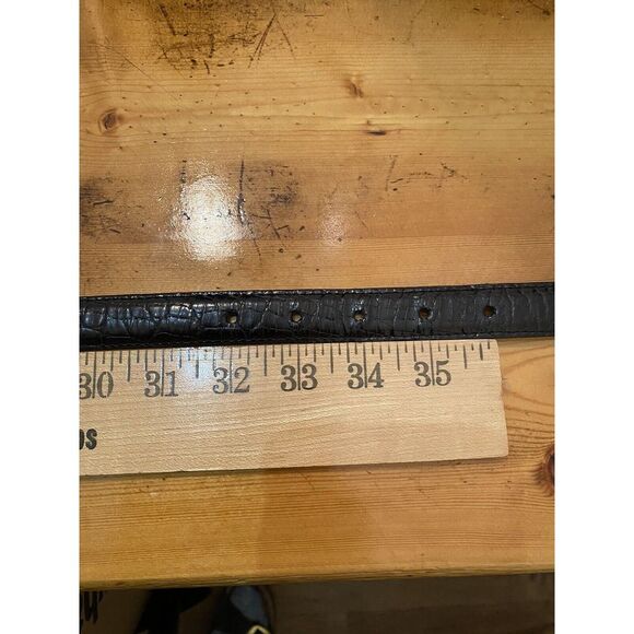 Brighton Ladies Black Reptile Belt with Decorative Links, 44203 Large Two Tone - Picture 6 of 9